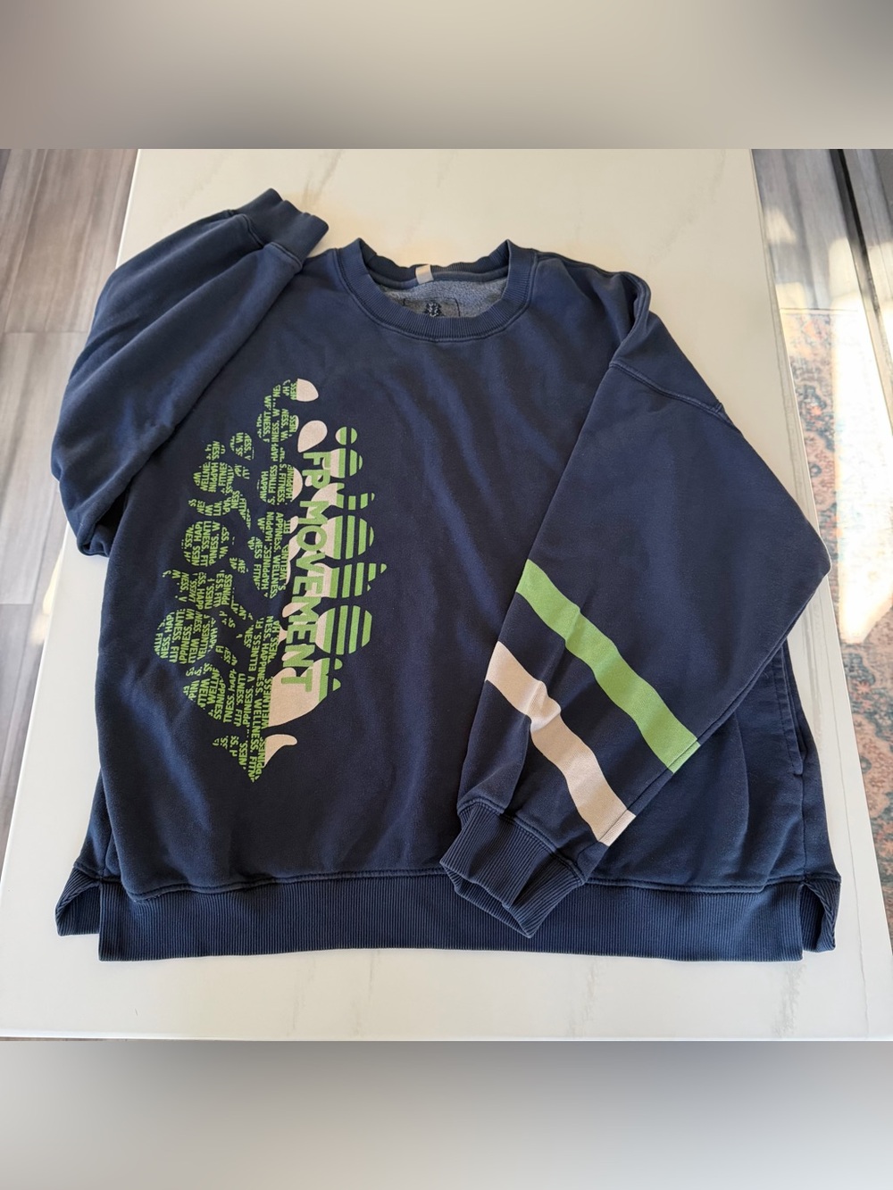 FP Movement by Free People All Star Logo Pullover / Midnight Navy